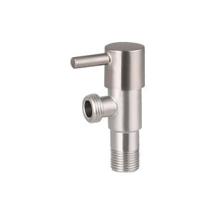 China CE Single Way Stainless Steel Angle Stops Plated Brush Finishing factory