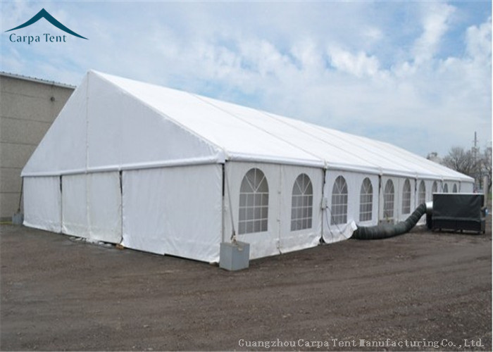 White Roof Durable Marquee Tent , Wind Load 100km/h Tents For 300 People