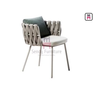 Balcony Terrace Waterproof 0.45cbm Woven Rope Dining Chair