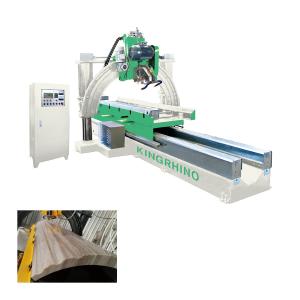 China 7.5kw 3500mm Automatic Stone Column Slot Cutting Machine For Marble Granite factory