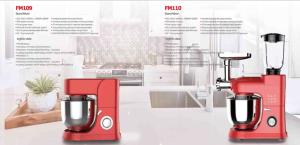 China Rotary switch Bowl-lift design stainless steel Skid-resistant feet Stand Mixer FM-109 factory