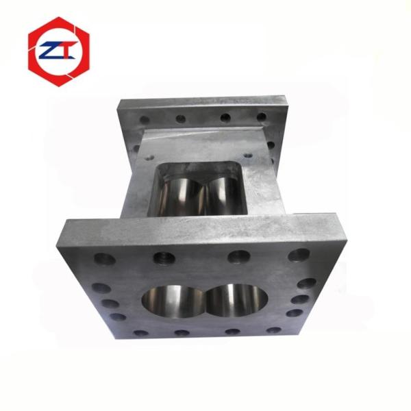 85mm Plastic Pellet Machine Parts Feeder Screw Barrel 67.8mm Center Distance