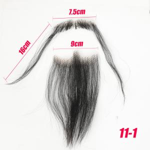 China 100% Human Hair Handmade Fake Mustache Beard for Entertainment/Drama/Life factory
