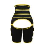Yellow Velcro Waist Thigh Trimmer 3 Belt Thigh And Butt Trimmer