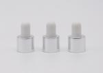 Aluminum Silver 18mm Glass Dropper , Oil Droppers With Measurements
