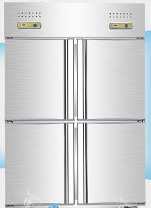 China Fan Cooling Stainless Steel Fridge Freezer 1200L Vertical With 4 Doors factory