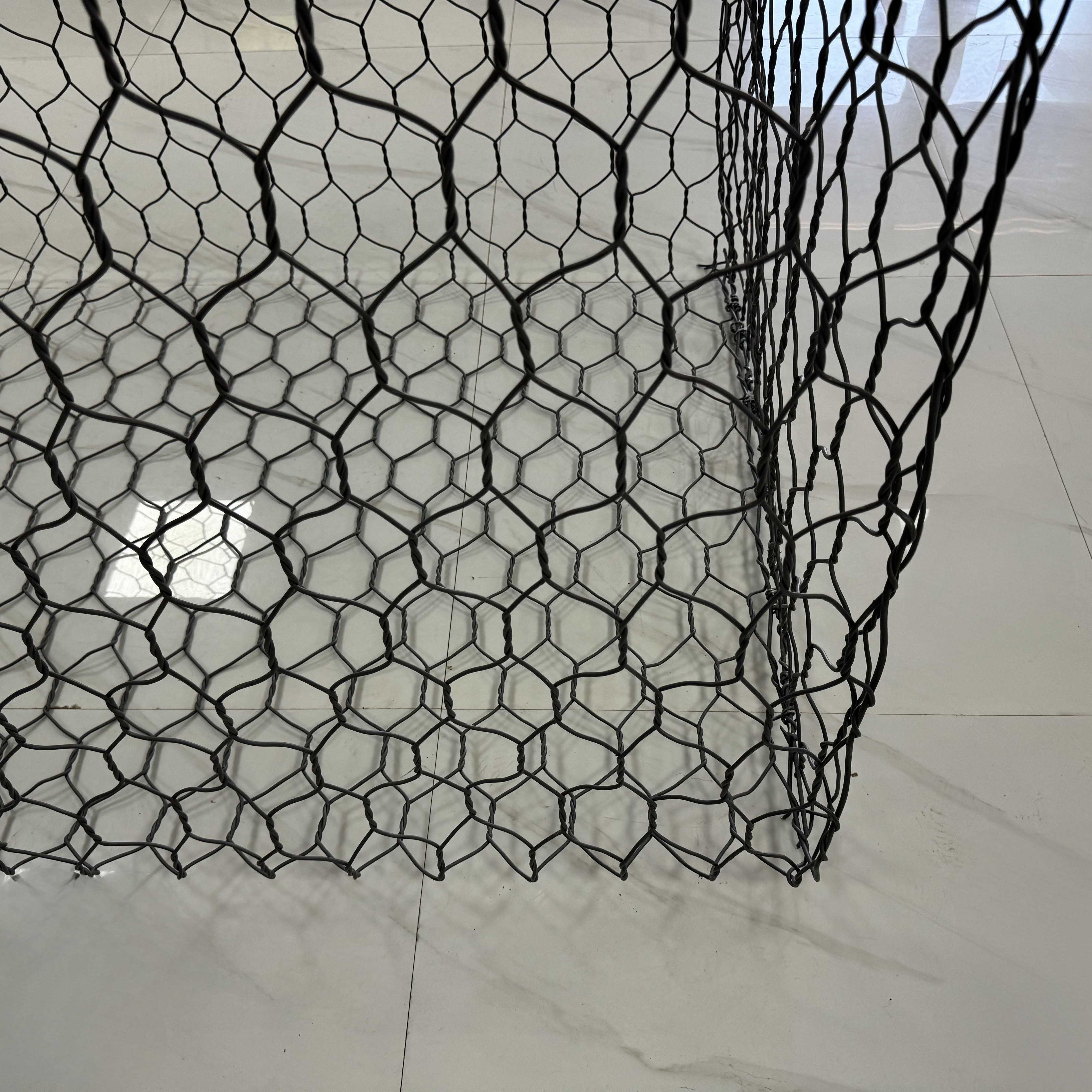 China Galvanized 2mx1mx0.5m Stacking gabion stone wall on sale