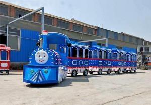 China Kids Electric Trackless Train , Color Custom Electric Trains For Children factory