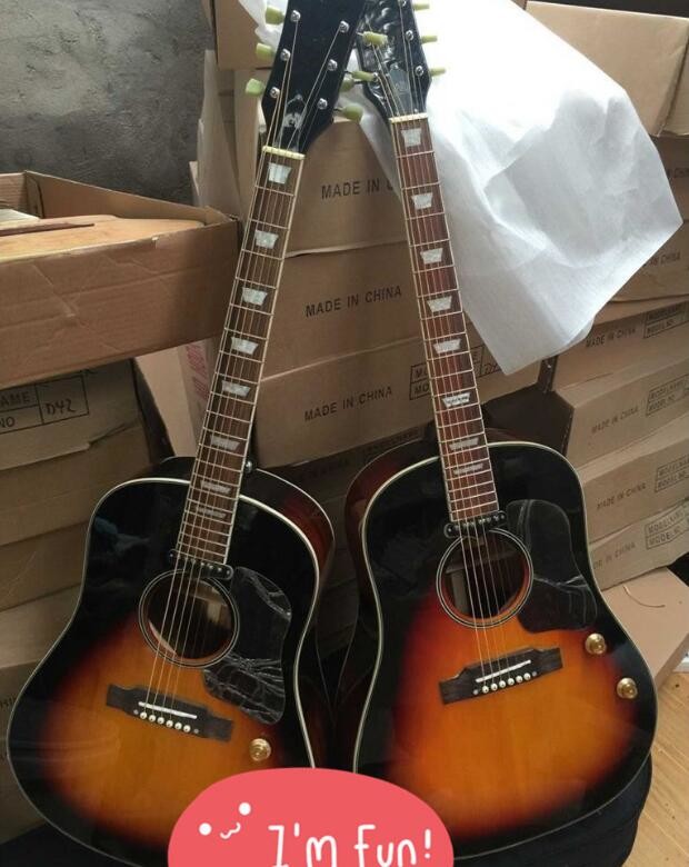 2018 New Chibson G160e VS acoustic guitar sunburst John Lennon G160 electric acoustic guitar