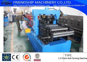 China 1.2mm - 3.0mm Thickness C Z Purlin Roll Forming Machine For Q195 - 235 / Hot-Zinc Coil factory