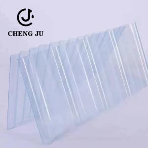 China 0.8-3mm Corrugated Translucent Pvc Roofing Sheet Fiber Resin 3000mm-11800mm factory