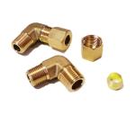 1/4 NPT Brass Compression Union 90 Degree Elbow Fitting