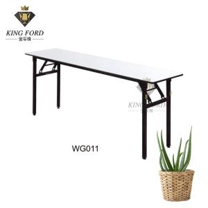 China PVC Surface Rectangular Hotel Banquet Table 120*45*75CM factory