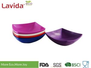 China Durable Square Melamine Plates Bowls BPA Free Custom Made With Printing Logo factory