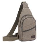 Men Sling Crossbody Bag Sports Chest Picnic Canvas Messenger Bag