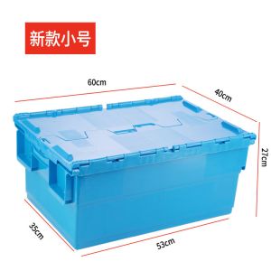 Heavy Duty Plastic Moving Boxes Attached Lid Containers Industrial Folding Tote