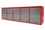 Silver Cold Rolled Steel 15 Drawers 2 Doors Tool Cabinet for Heavy Duty Tool