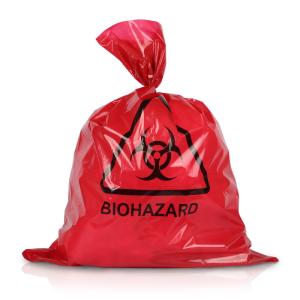 China Medic Red Autoclavable Biohazard Bag Biodegradable Customized For Waste factory