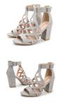YTH022 Shoes Metal Chain Children'S Boots Autumn 2021 New Fashion Stiletto High