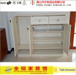 Home Living Room Aluminum Shoe Cabinet Optional Color Durable