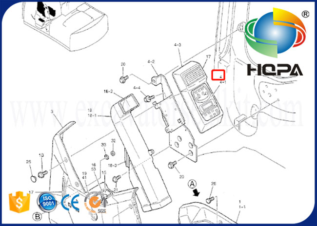 YN59E00008F1 YN59S00009F1 Monitor For Kobelco SK200-6E SK330-6E SK350-6E SK-6E 