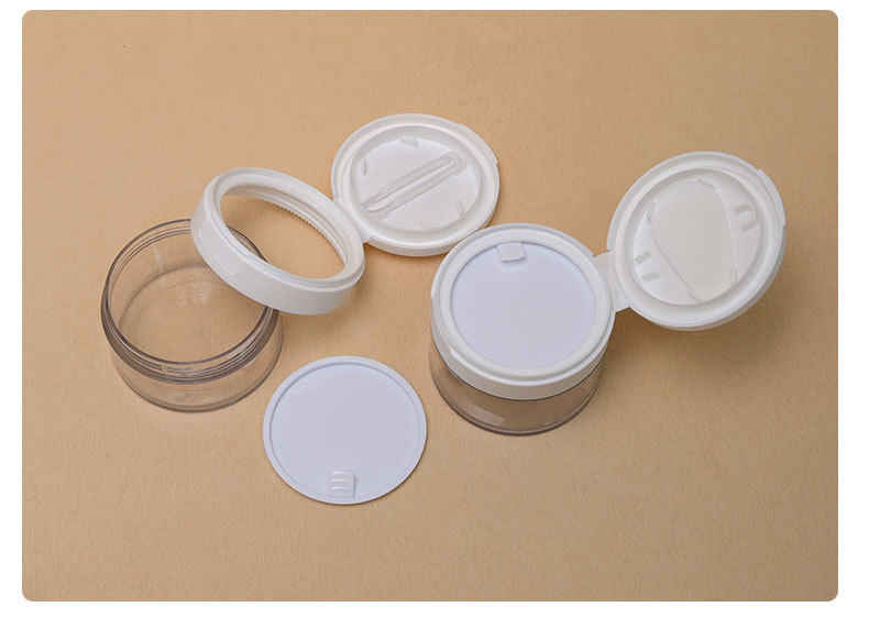 PET Flip-top Cosmetic Containers Skin Care Cream Jars 100g 120g 150g 200g 250g Cotton Pad Jar Sets