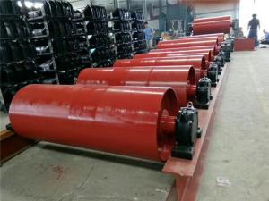China Customized Anti Slippery 800mm Take Up Pulley In Belt Conveyor factory
