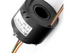 6 - Circuit Through Bore Slip Ring 0-300rpm Under 50 Mbps For Package Equipment