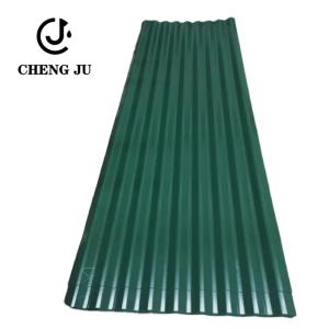 China Deep Green PVC Roof Tile Edging 0.12-0.4mm Wave Panel Glazed Colored Corrugated Roofing Sheet Tiles factory