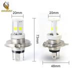 12v H4 H6 BA20D White Color Metal LED Motorbike Interior Bulb For Honda Suzuki