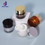 Industrial Cosmetic Luxury Black White Acrylic Plastic Double Wall Natural Body