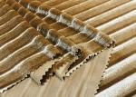 290GSM 93% Polyester Pleat Gold Velvet Upholstery Fabric For Lady'S Skirt Golden