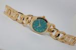 Cowboy Link Ladies Fashion Watches With Diamond On Dial Green