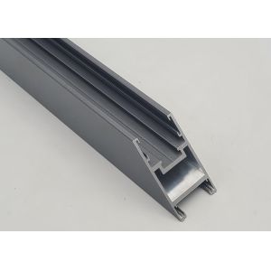 Silver Electrophoresis Aluminium Channel Profiles For Advertising / Exhibition