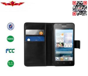 China Hot Selling New Design Magnetic PU Wallet Leather Cover Case For Huawei Ascend G525 factory