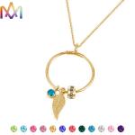 SS304 Personalized Birthstone Necklace
