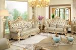 Luxury Classic French design of Living room Sofa sets 1+2+3 used Beech wood fame