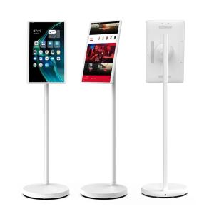 China Portable Indoor 22Inch Android Standbyme TV Moving Smart WiFi Touch Screen Floor Standing Tv factory