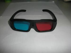 China ABS Plastic Red Cyan 3D Glasses With 0.16mm PET Lenses factory