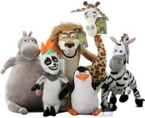 China Small Stuffed Animals The Madagascar 3 Family Full Set Action Figure factory