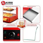 0.8kw Red Commercial Food Display Warmer for Restaurant Kitchen Equipment