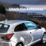 Dual Band VHF UHF Carbon Roof Radio Aerial Magnetic Mount Universal Car Shark
