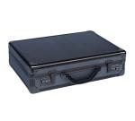 Multi - Purpose Black Aluminium Briefcase , Pilot Aluminum Attache Briefcase