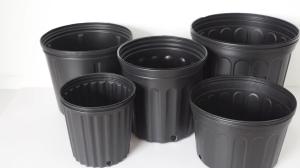 China Series 7 Black plastic plant pot BN190 factory