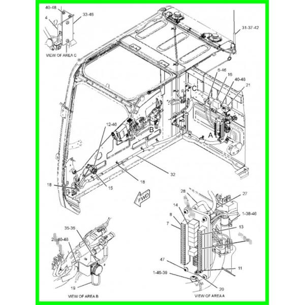 E320D 259-5223 Fuse Box Wire Harness Cable Excavator Spare Parts