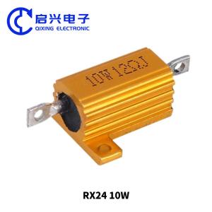 China RXG24 Wirewound Resistor 10W 12ohm Gold Aluminum Shell Resistor factory