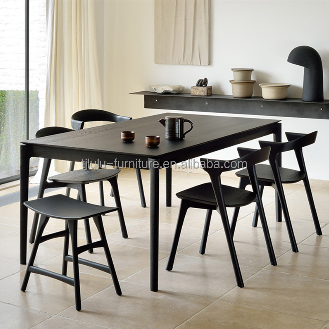 European Modern Style Solid Wood Dining Chair for Hotel Furniture in Ash Wood
