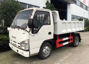 China Used 3t Tipper Truck ISUZU 4*2 Small Dumper Euro 4 Multi Leaf Springs 5 Speed Gear factory