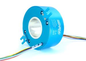China OEM Hollow Electrical Pancake Flat Slip Ring Assembly With 80mm Through Bore factory