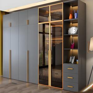 China Almari Furniture Portable Closet Storage Clothes Organizer Bedroom Wooden Wardrobe factory